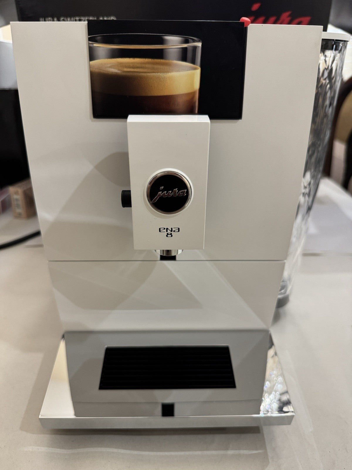 Jura ENA 8 Automatic Coffee Machine with 3D Brewing Technology Nordic White