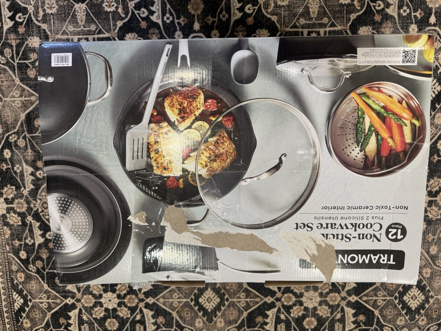 Tramontina 12-Piece Non-Stick Cookware Set – Open Box, Brand New Condition