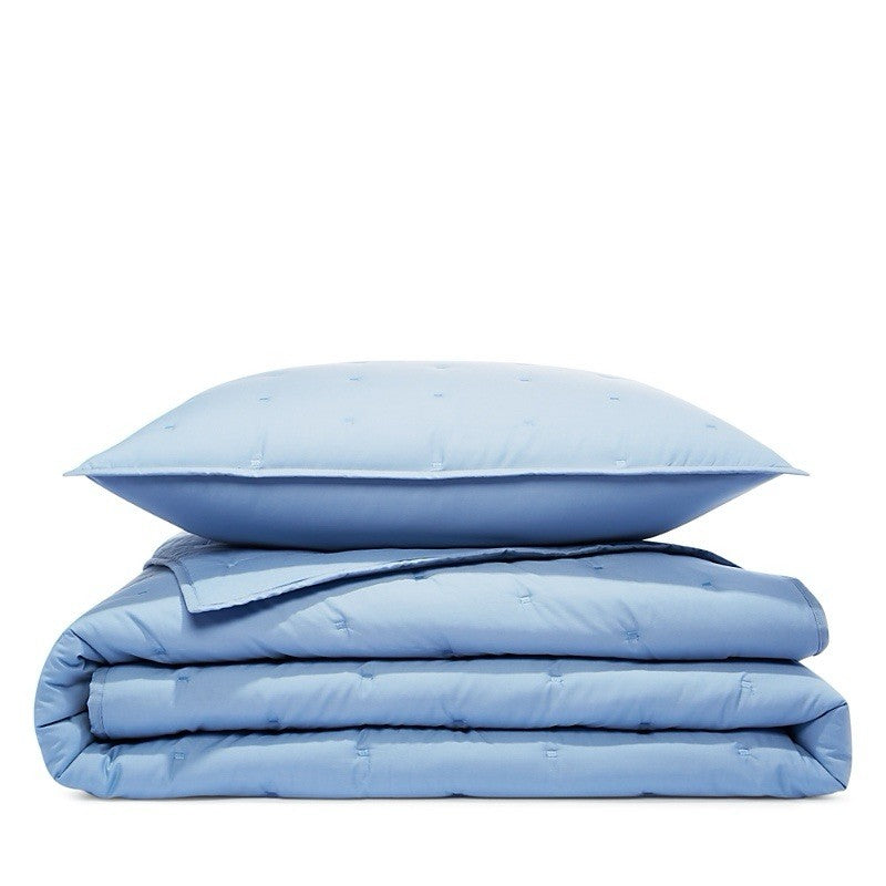 Sky Core Coverlet Set Full/Queen 3-Piece 100% Cotton Machine Washable