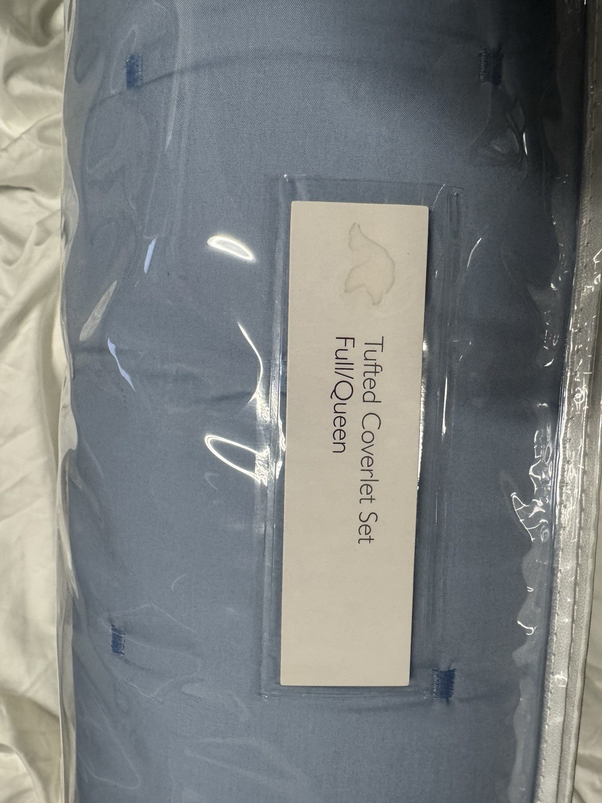 Sky Core Coverlet Set Full/Queen 3-Piece 100% Cotton Machine Washable