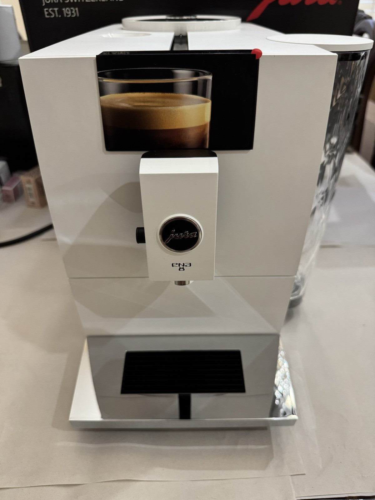 Jura ENA 8 Automatic Coffee Machine with 3D Brewing Technology Nordic White