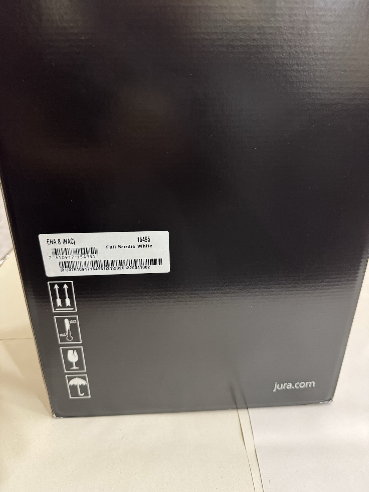 Jura ENA 8 Automatic Coffee Machine with 3D Brewing Technology Nordic White