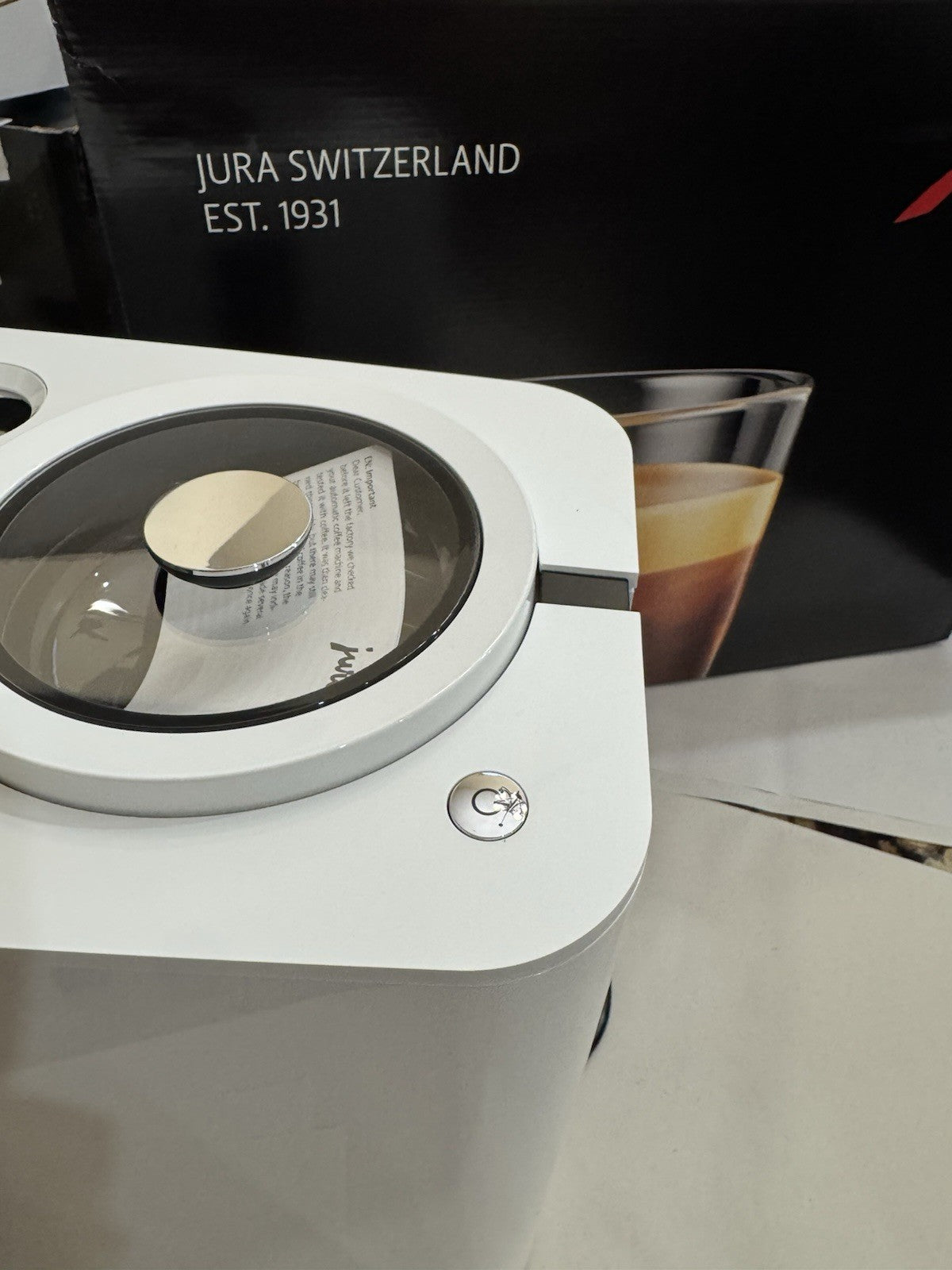Jura ENA 8 Automatic Coffee Machine with 3D Brewing Technology Nordic White