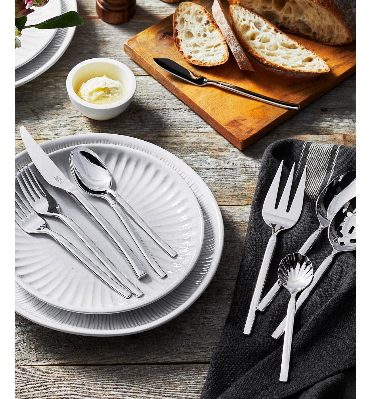 ZWILLING J.A. Henckels King 45-Piece 18/10 Stainless Steel Flatware Set NEW