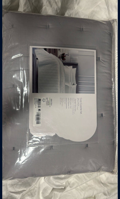 Sky Twin Tufted Quilted Coverlet and Sham Set - Exclusive