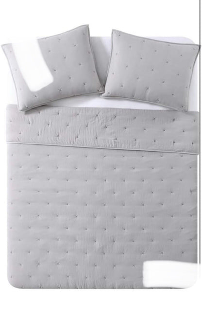 Sky Twin Tufted Quilted Coverlet and Sham Set - Exclusive