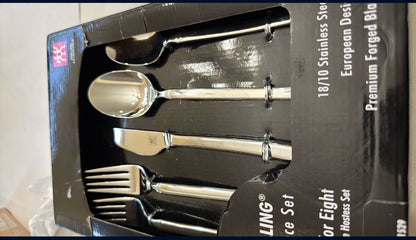 ZWILLING J.A. Henckels King 45-Piece 18/10 Stainless Steel Flatware Set NEW