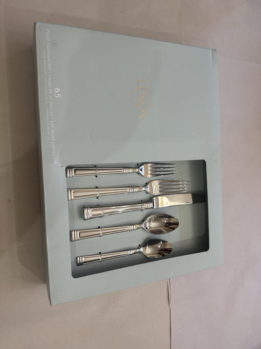 Lenox 65-Piece Stainless Steel Flatware Set Service for 12