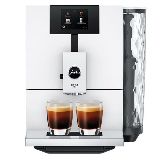 Jura ENA 8 Automatic Coffee Machine with 3D Brewing Technology Nordic White